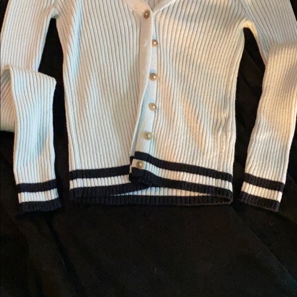Aeropostale white button up cardigan - Picture 2 of 4